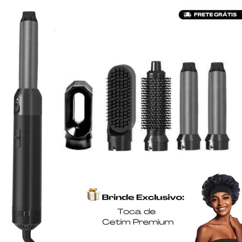 Escova Modeladora 5 em 1 - BeautyHair™ + Brinde Grátis