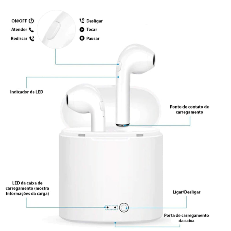 Fone Bluetooth - Air Pro 3