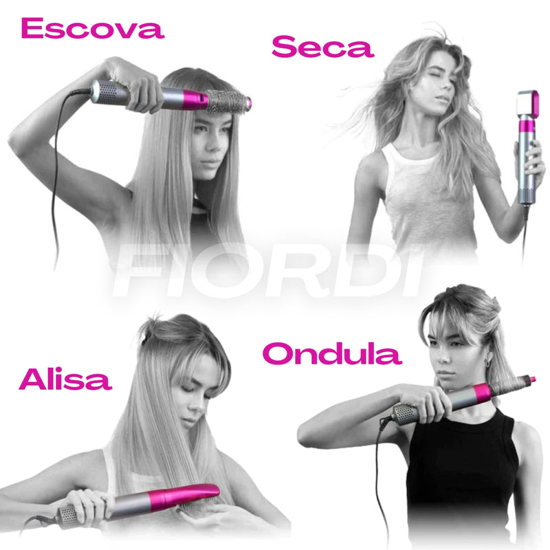 Escova Modeladora 5 em 1 - BeautyHair™ + Brinde Grátis